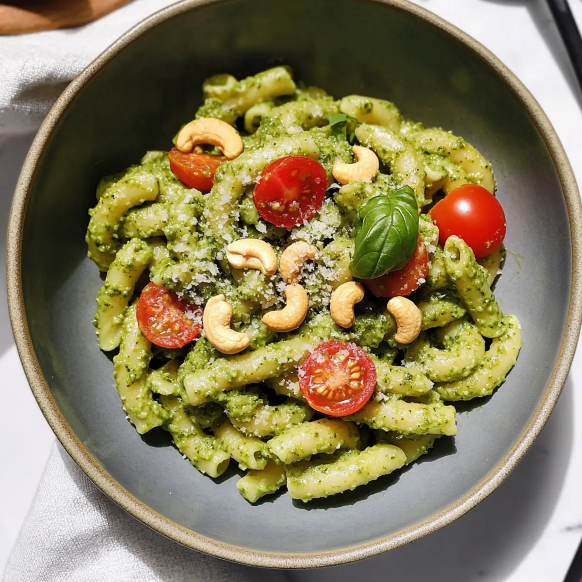 Vegan Avocado Pesto Pasta