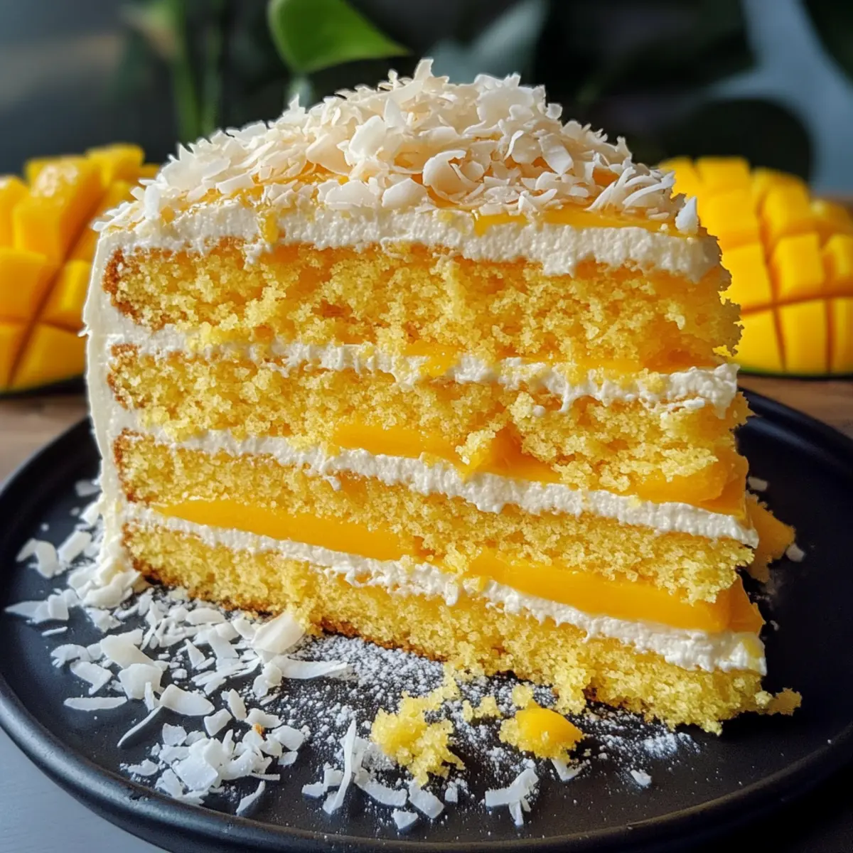 Vegan Mango Coconut Cake