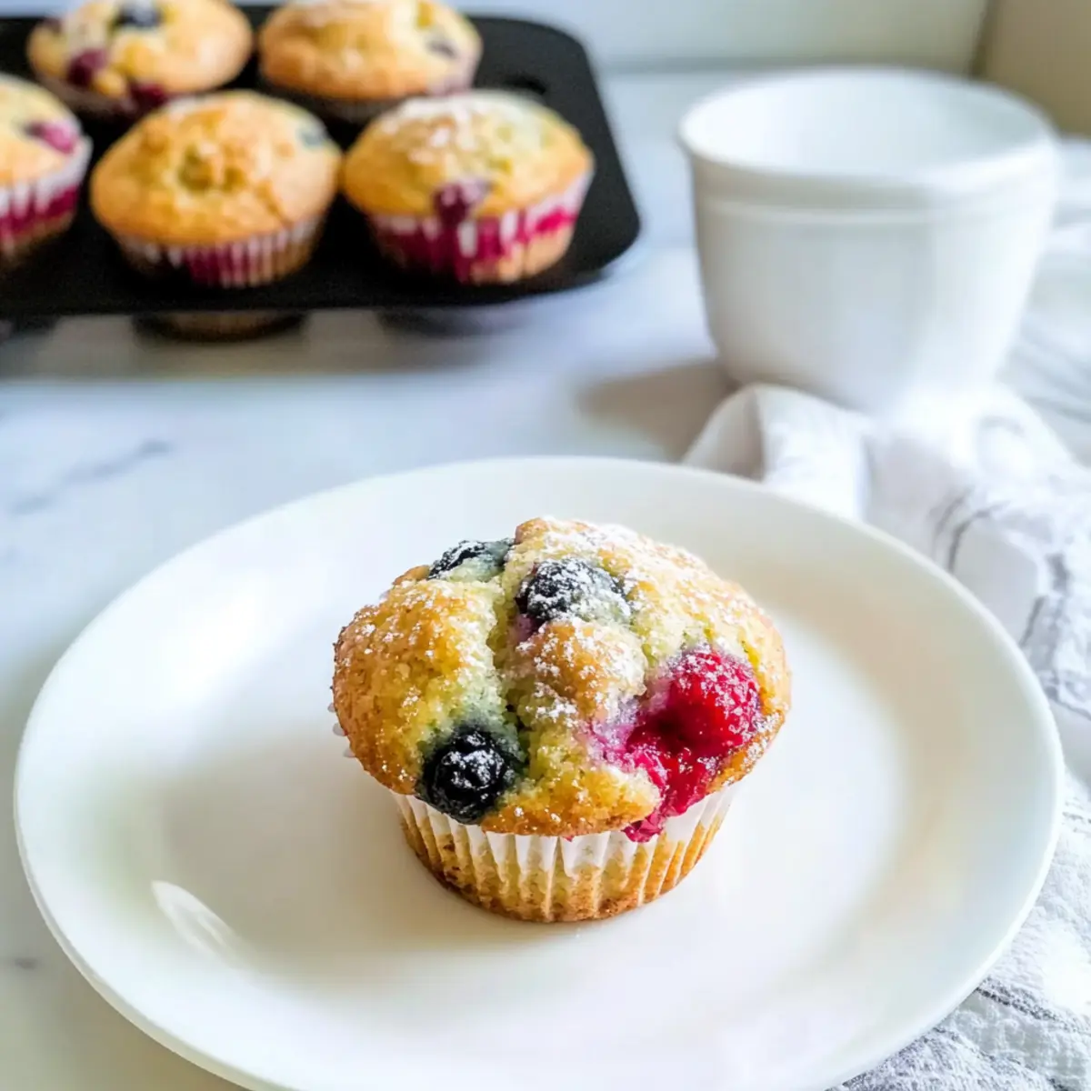 Bakery Style Mixed Berry Muffins