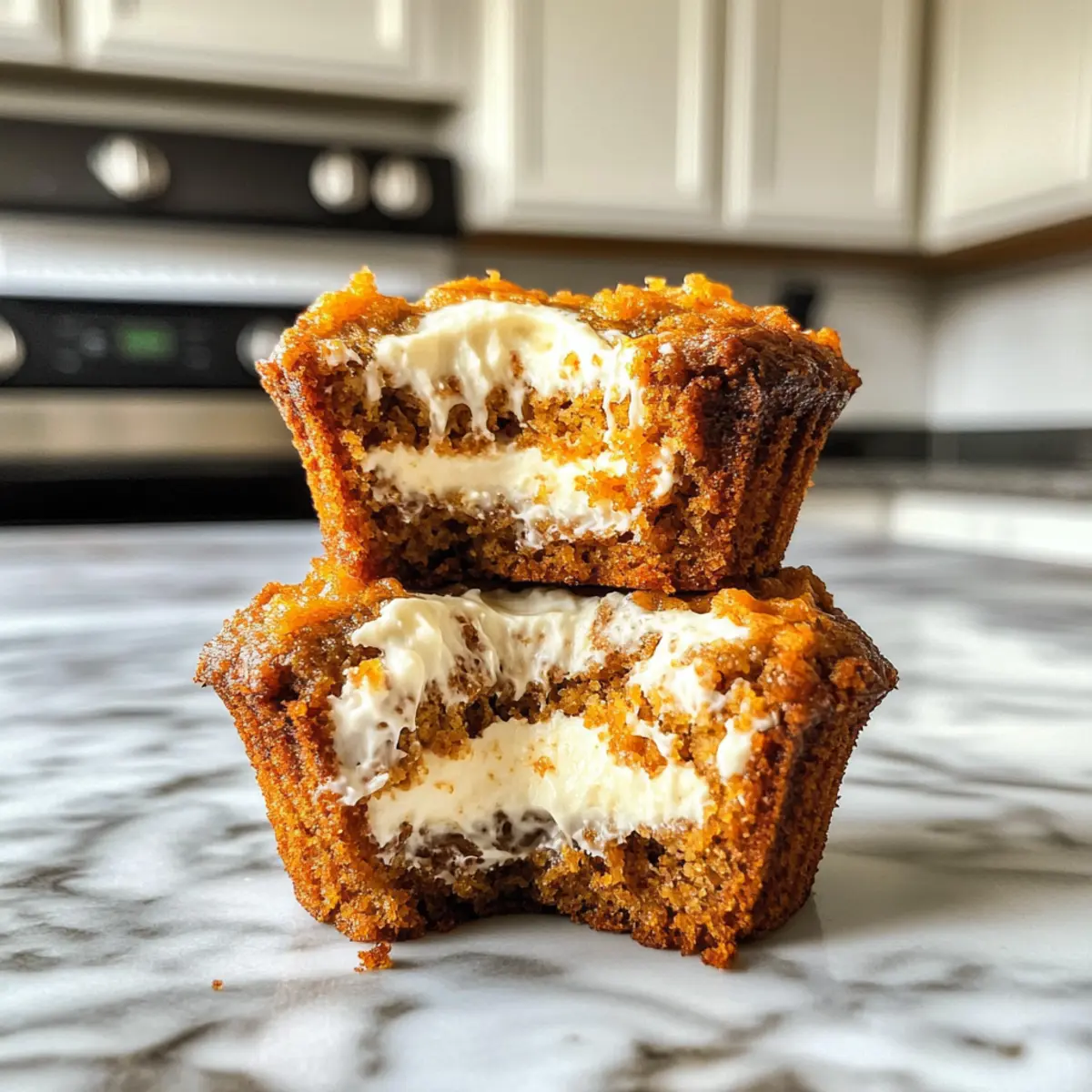 Inside-Out Carrot Cake Muffins