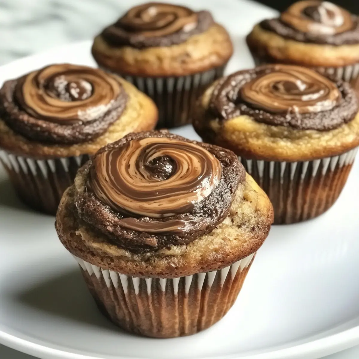 Banana Nutella Muffins