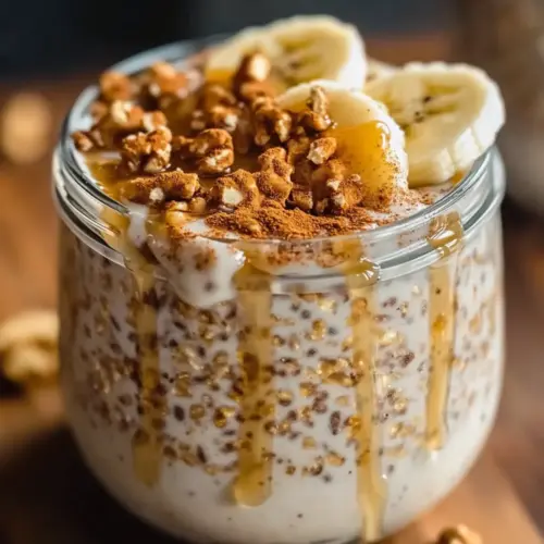 Cinnamon Roll Overnight Oats