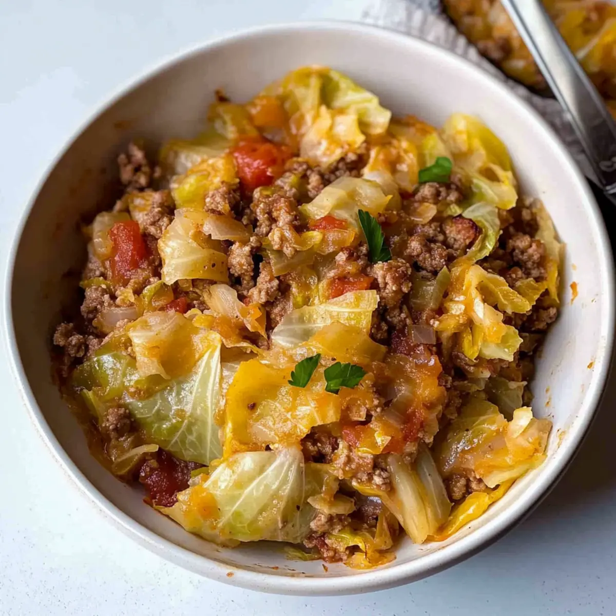 Low Carb Unstuffed Cabbage Casserole