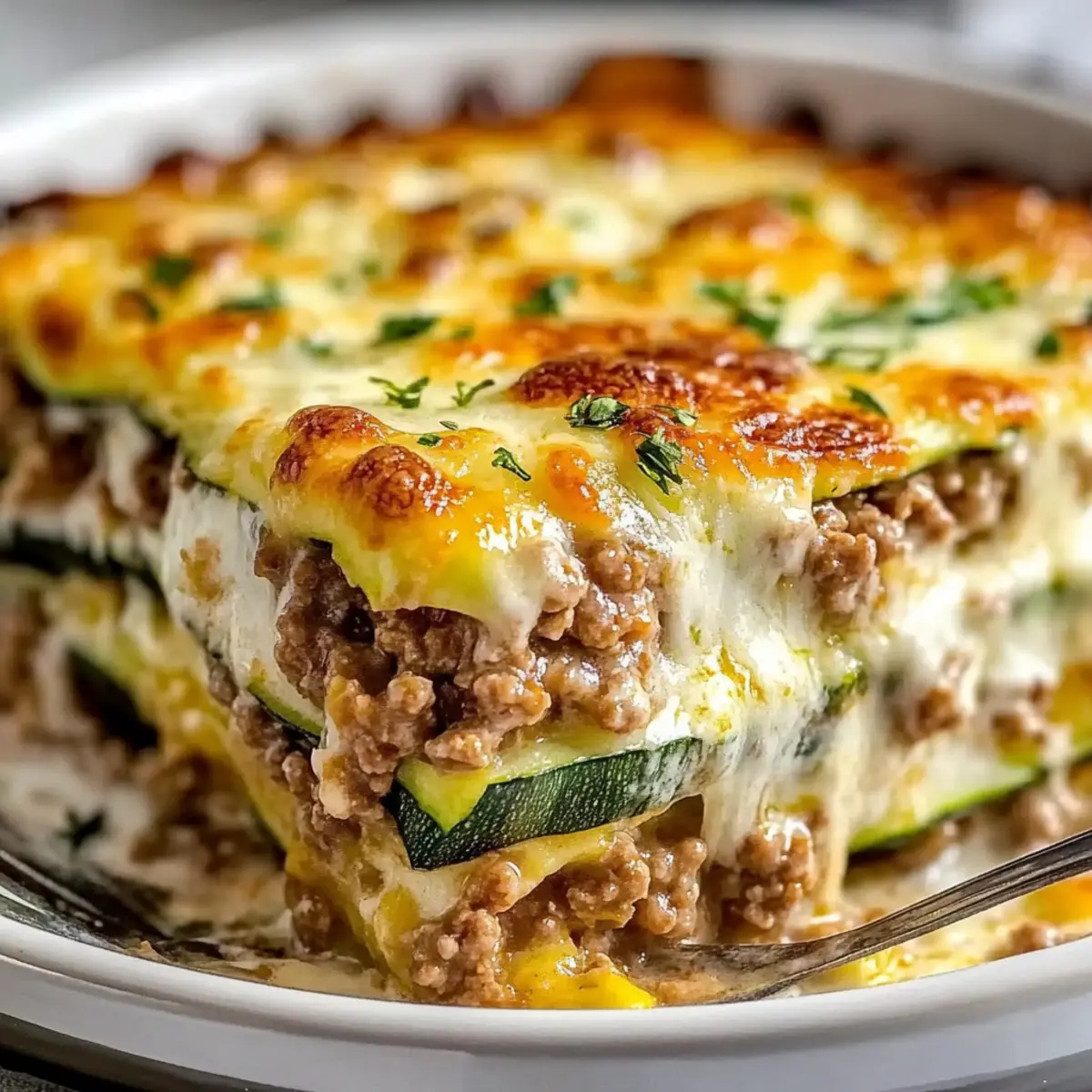 Ground Turkey Zucchini Casserole