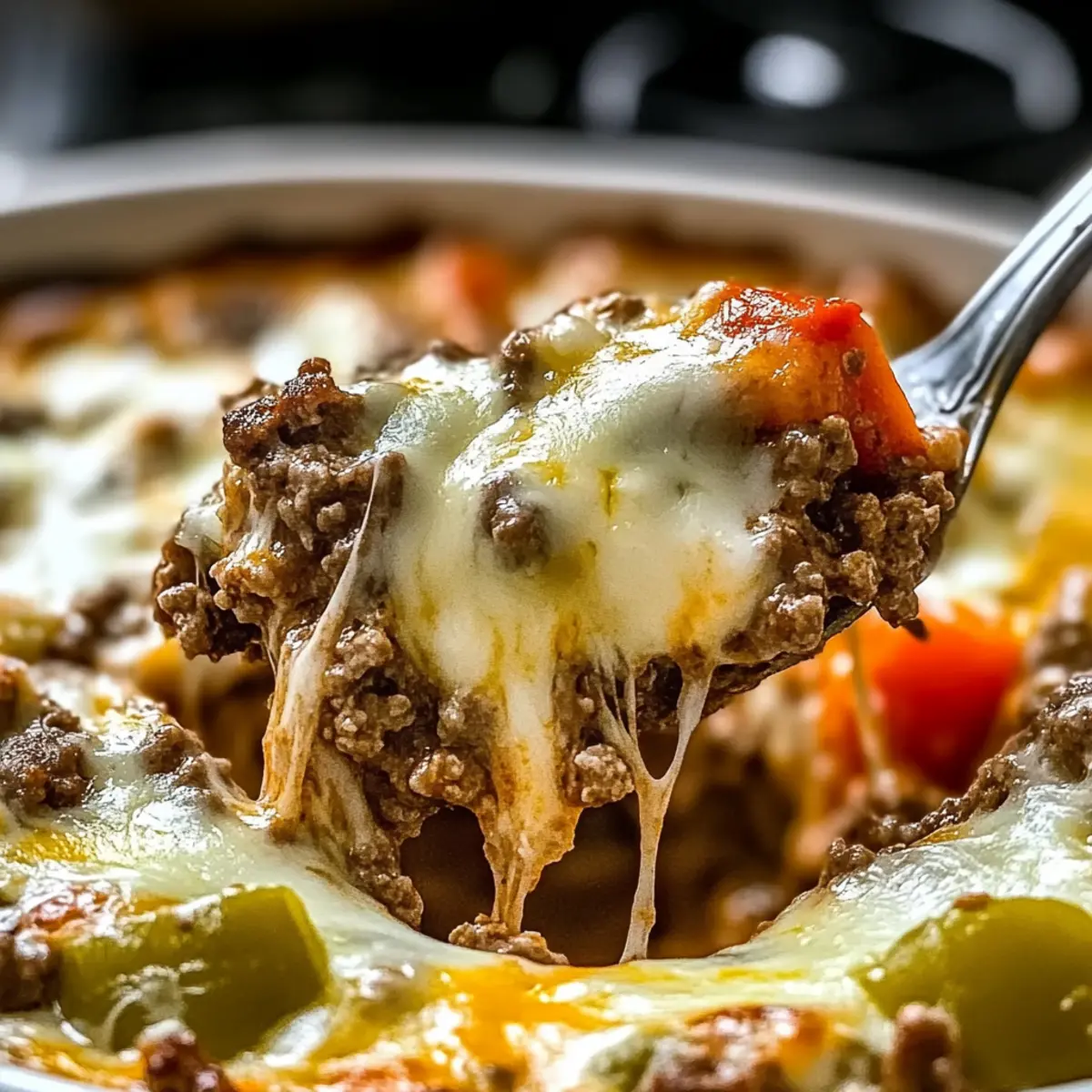 Philly Cheesesteak Casserole
