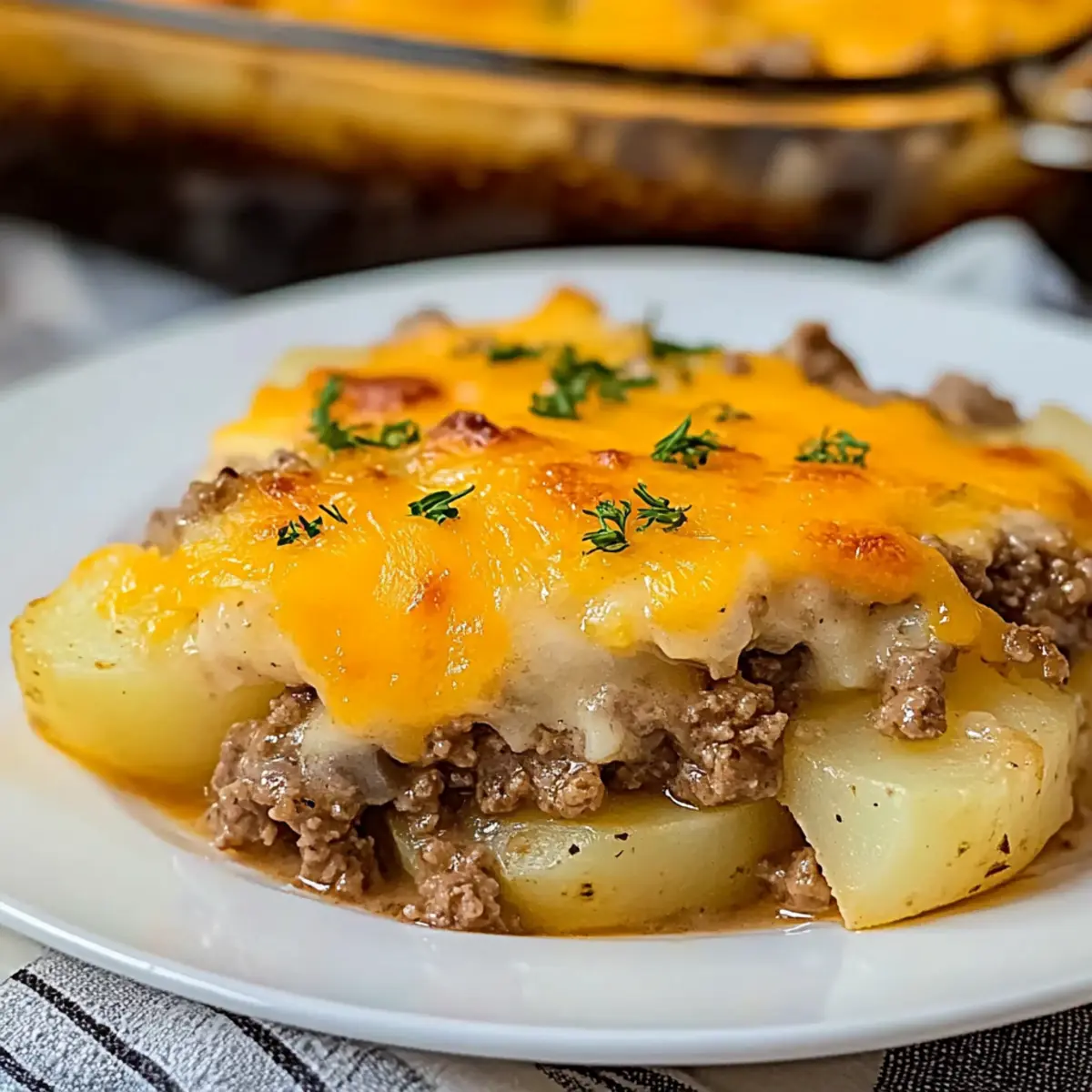 Hamburger Potato Casserole