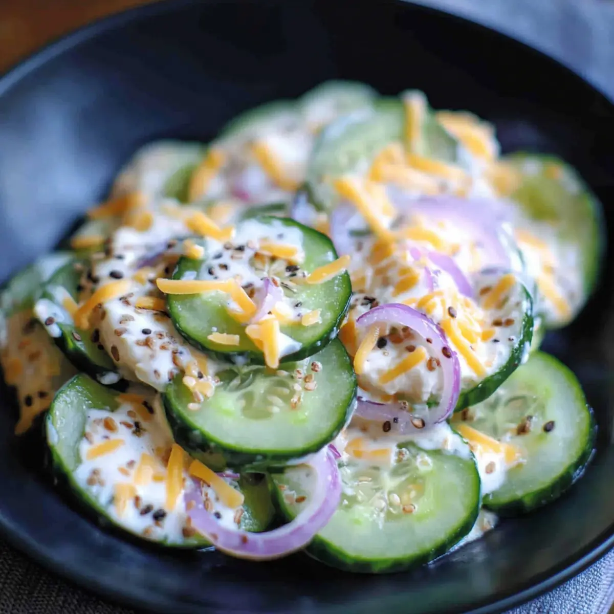Jalapeno Popper Cucumber Salad