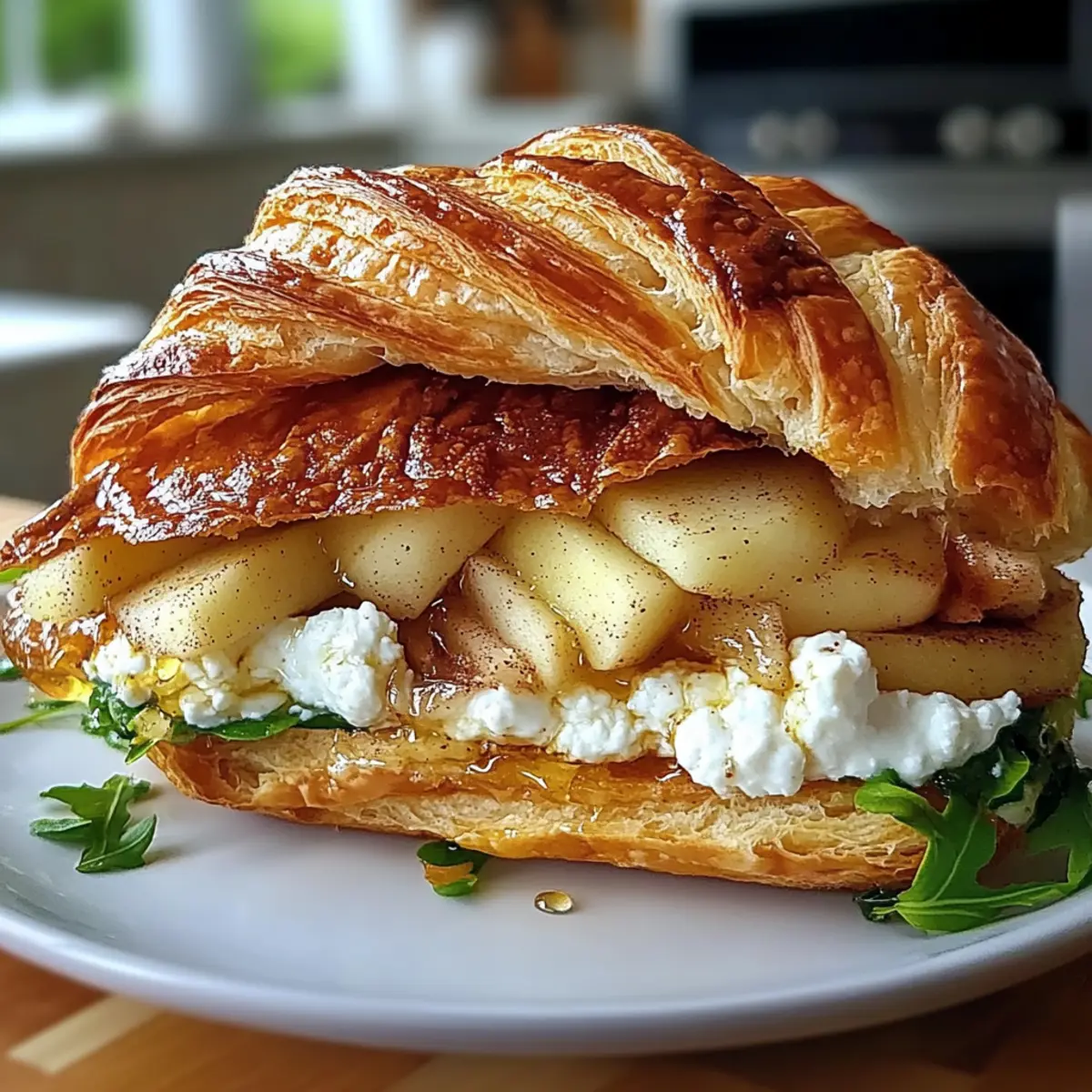 Apple & Goat Cheese Croissant Sandwich