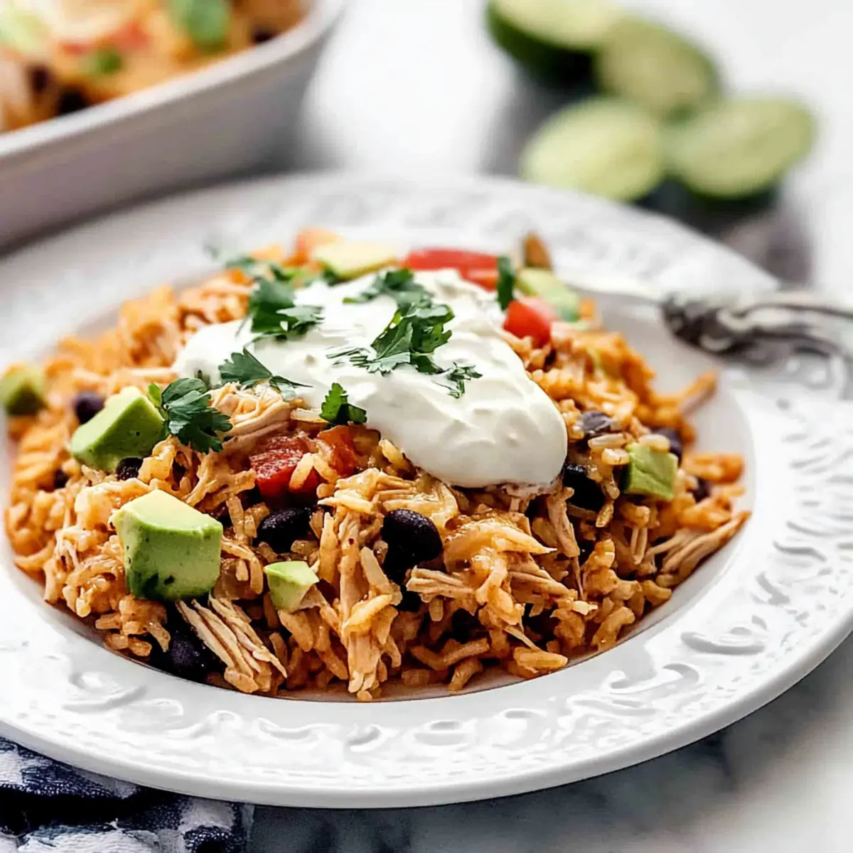 Chicken Burrito Casserole