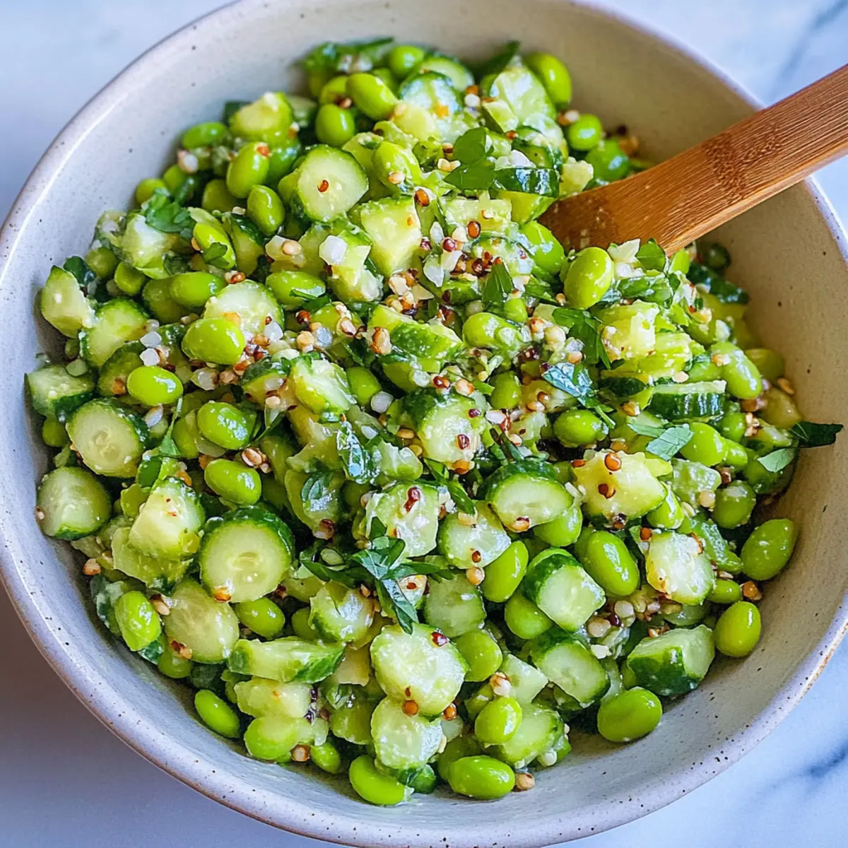 Cucumber Edamame Salad