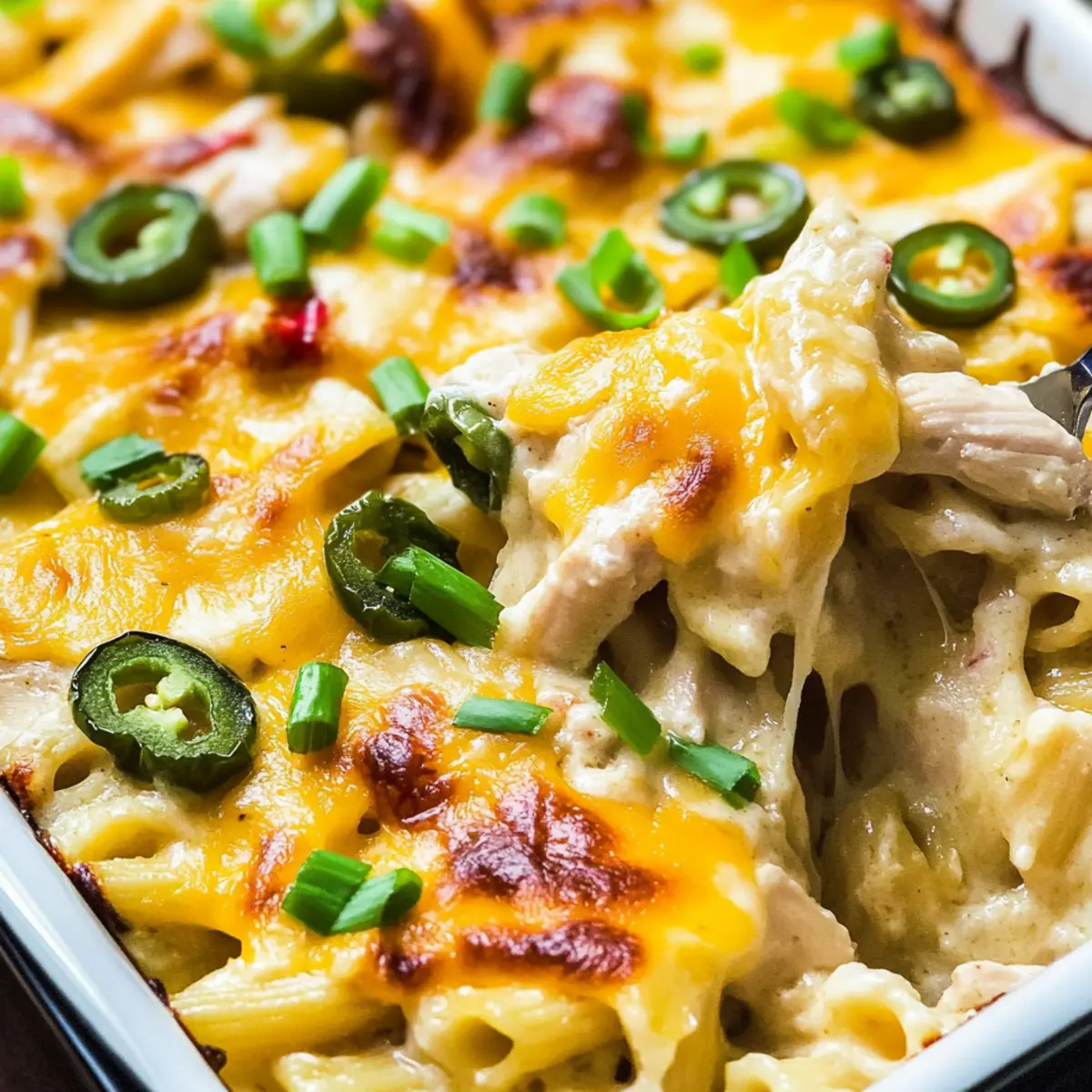Jalapeno Popper Chicken Casserole