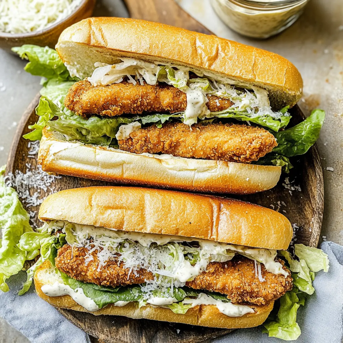 Chicken Caesar Sandwiches