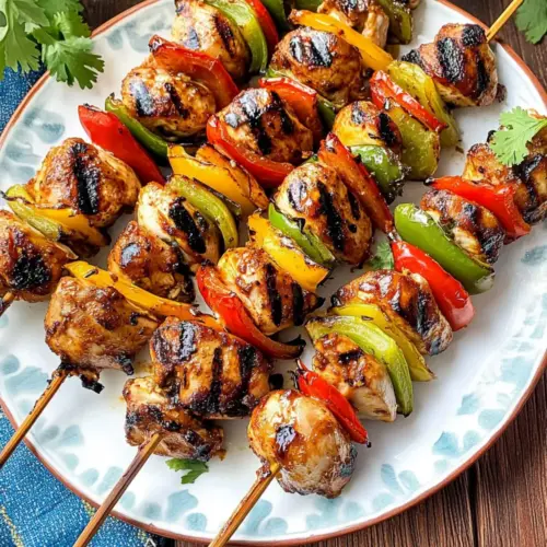 Mexican Barbecue Chicken Skewers