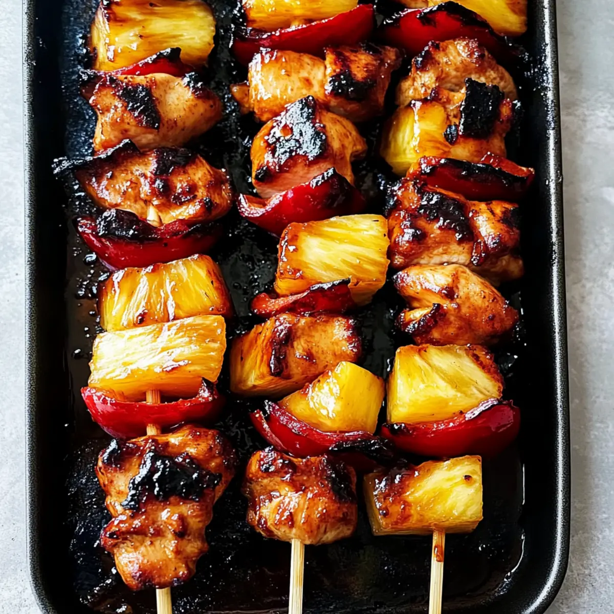 Hawaiian Chicken Skewers
