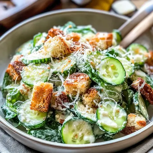 Cucumber Caesar Salad
