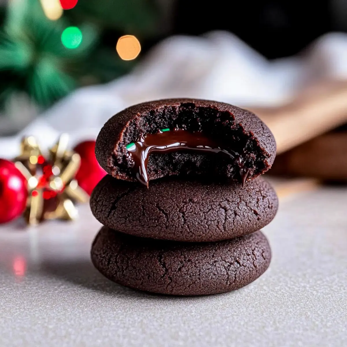 Chocolate Thumbprint Cookies