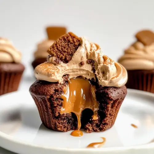 Chocolate Biscoff Cupcakes