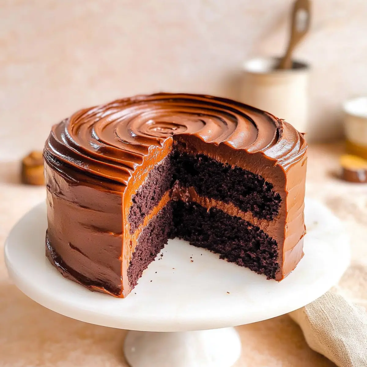 Salted Caramel Chocolate Fudge Cake