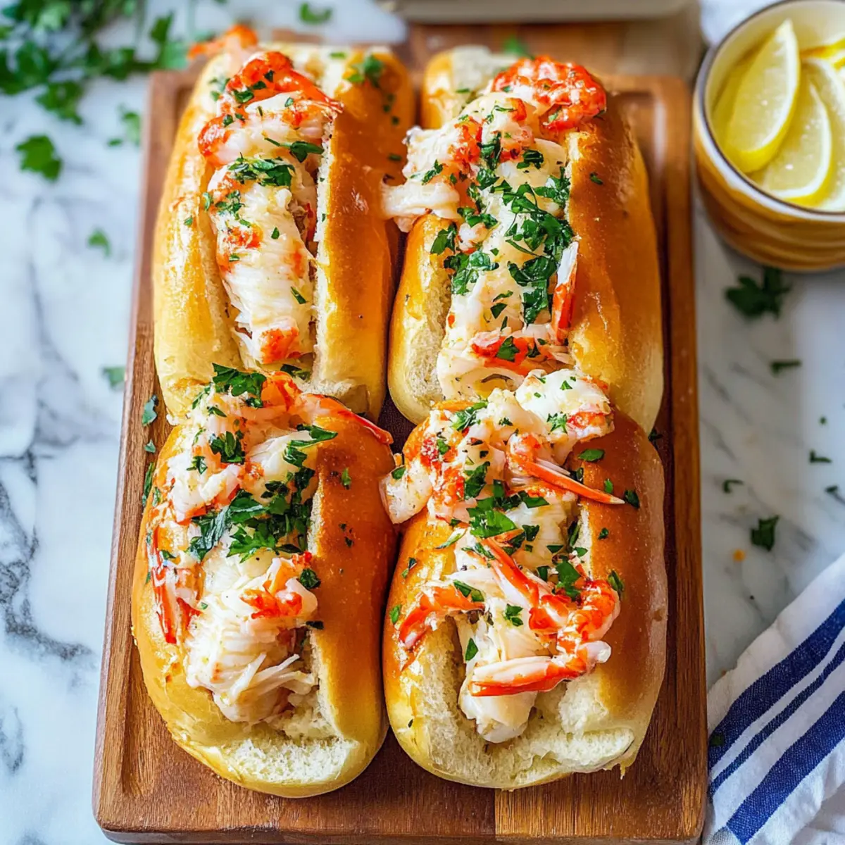 Garlic Butter King Crab Rolls