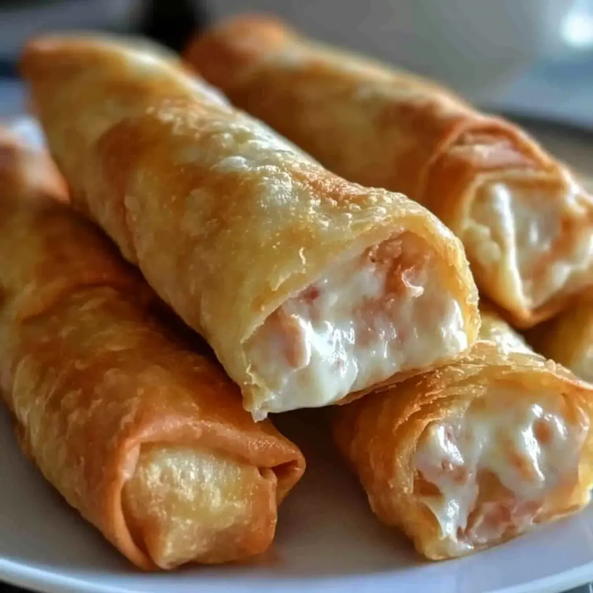 Crab Rangoon Egg Rolls