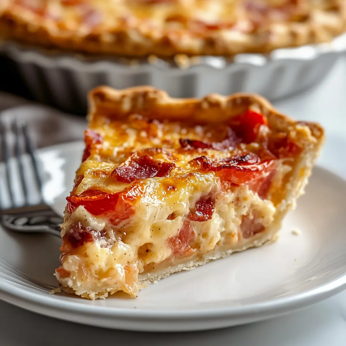 Bacon Onion Tomato Pie