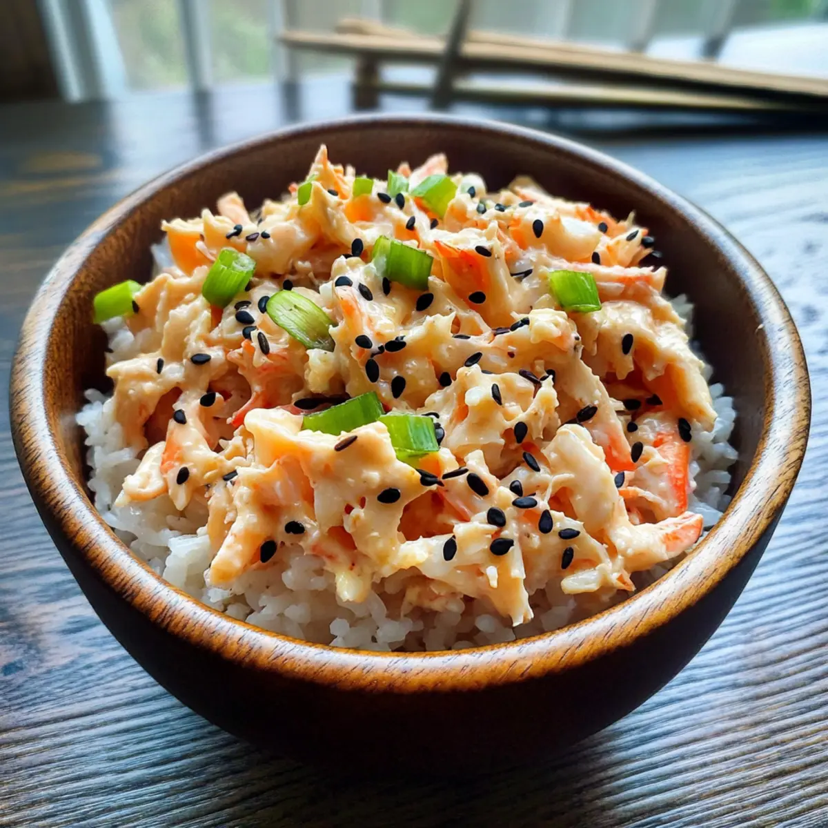 Spicy Crab Sushi Bowls