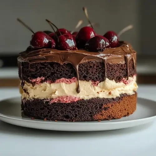 Black Forest-inspired cake