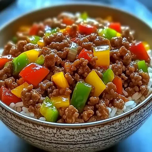 Beef Pepper Rice Bowl