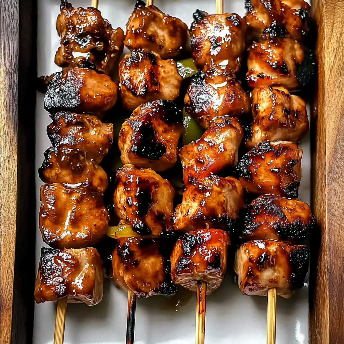 Grilled Chicken Skewers with Honey Soy Marinade