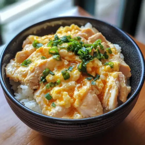 Japanese Chicken & Egg Rice Bowl