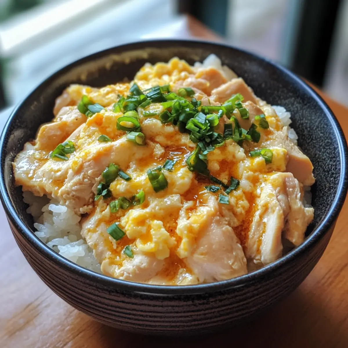 Japanese Chicken & Egg Rice Bowl