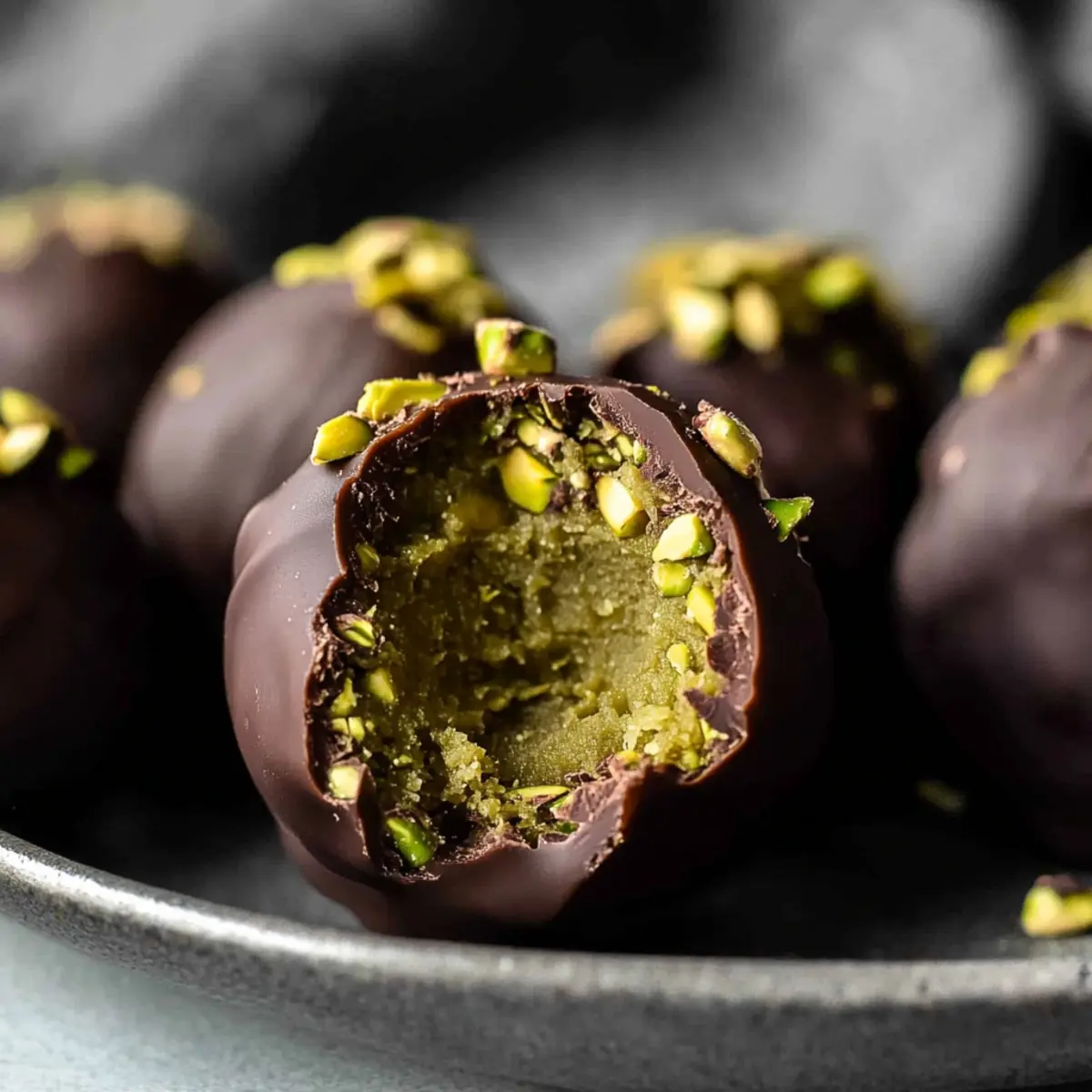 Dubai Chocolate Balls with Pistachio Kunefe Filling