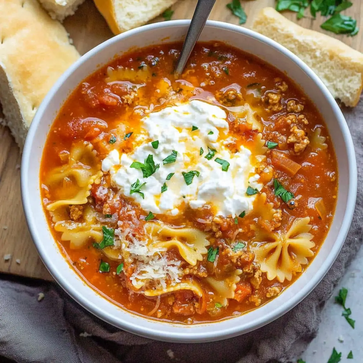 Lasagna Soup