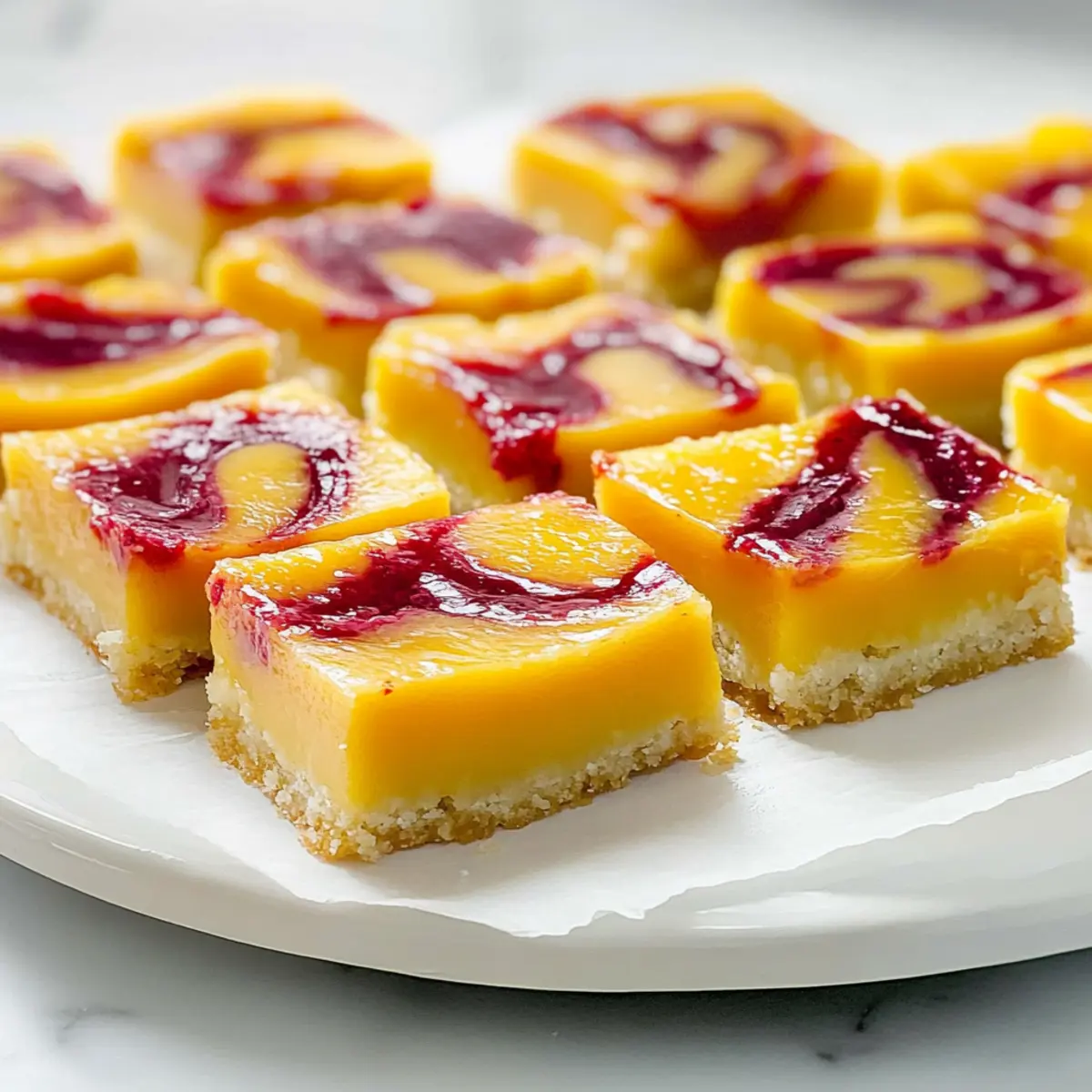 Raspberry Mango Bars
