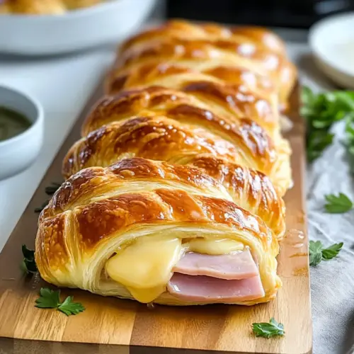 Ham and Cheese Crescent Roll-Up