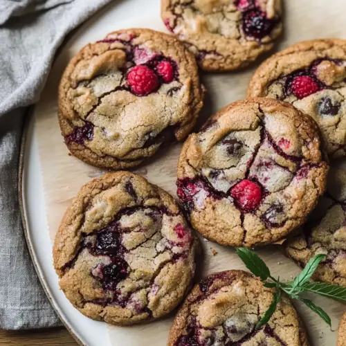 Raspberry Chocolate Chip Cookies