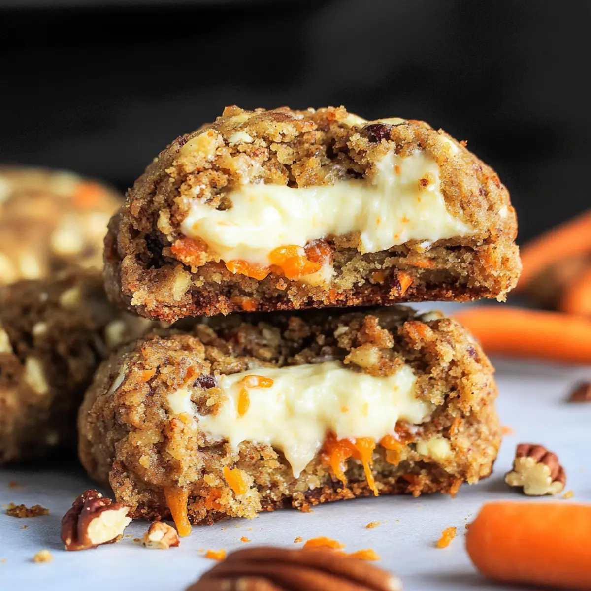 Carrot Cake Cookies-Stuffed