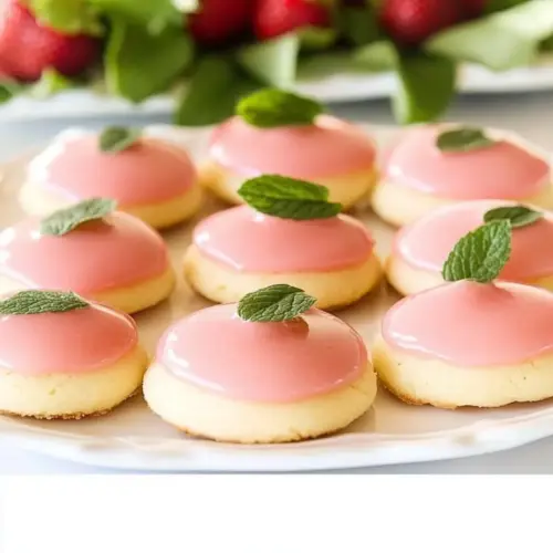 Strawberry Lemonade Meltaway Cookies