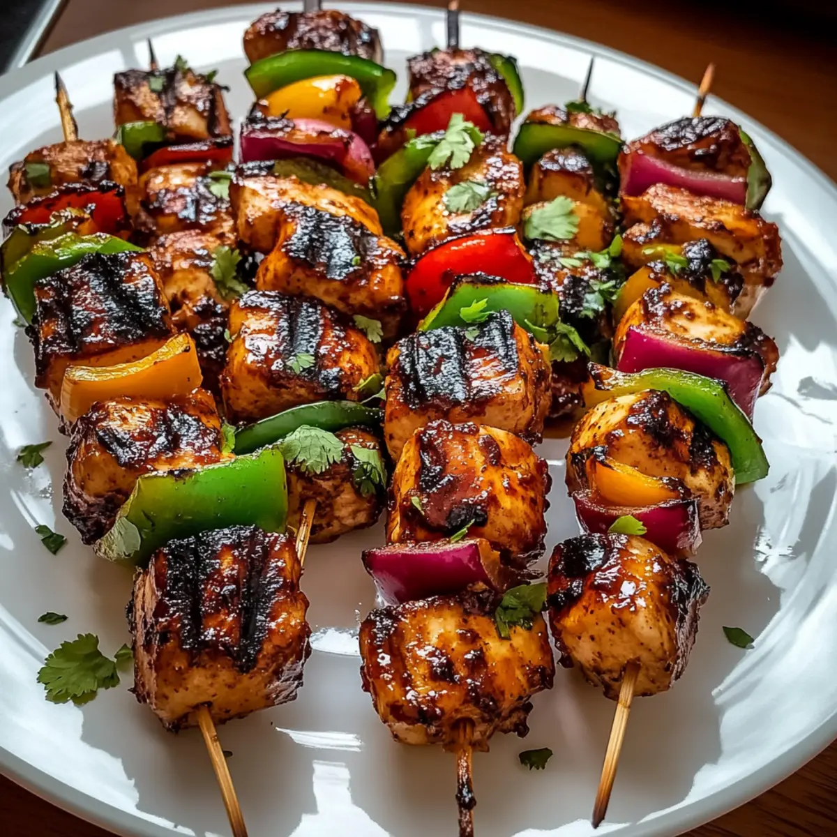 Mexican Barbecue Chicken Skewers