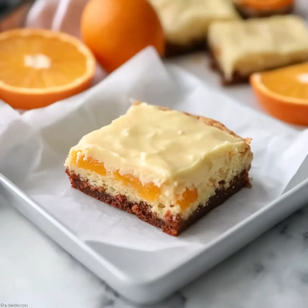 Blonde Orange Brownies