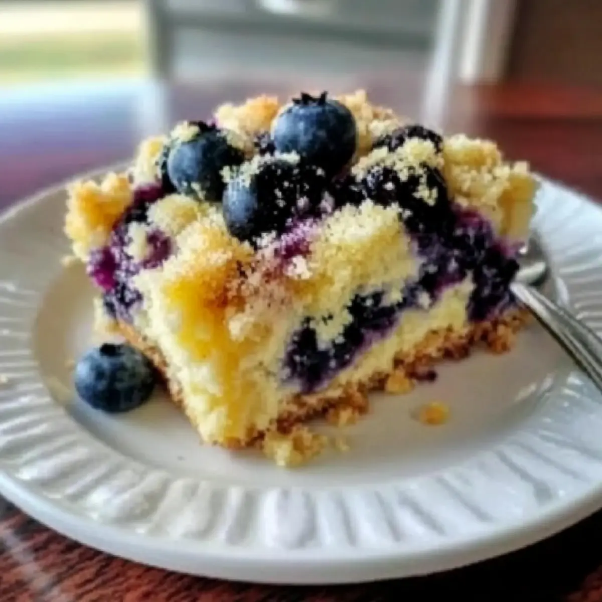 Lemon Blueberry Cheesecake Dump Cake