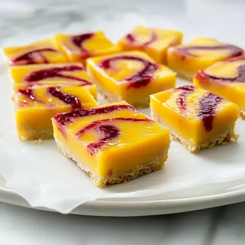 Raspberry Mango Bars