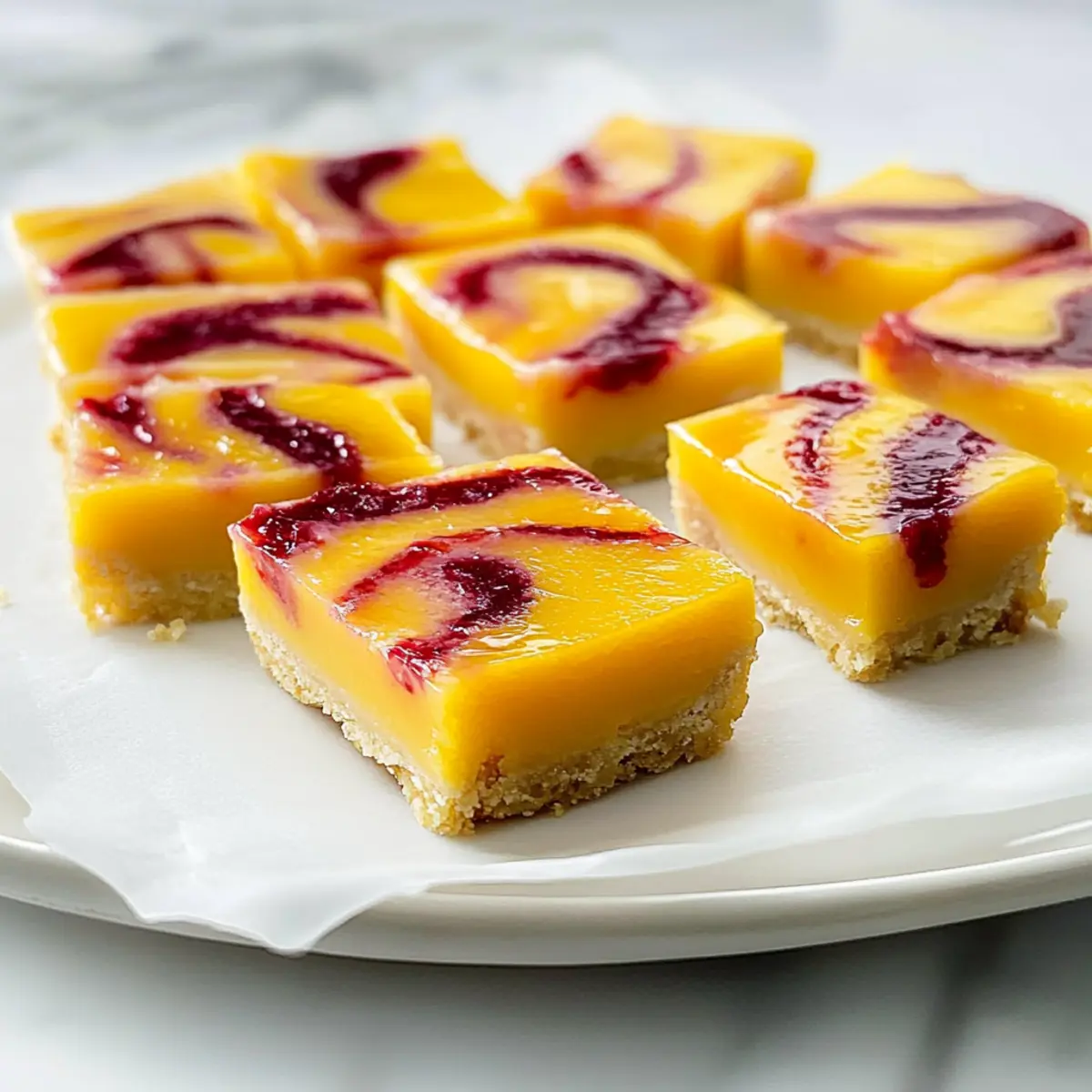 Raspberry Mango Bars