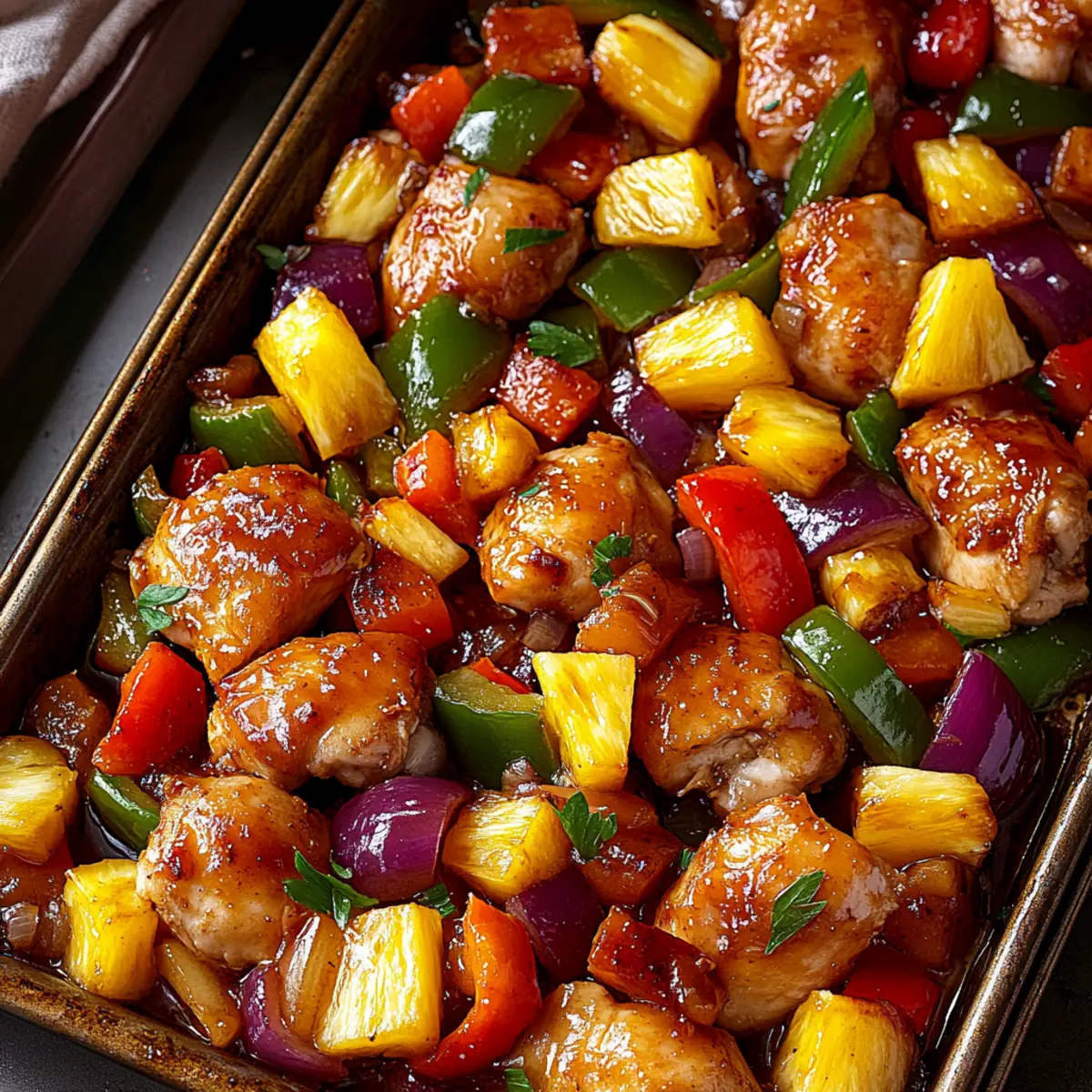 Hawaiian Chicken Sheet Pan
