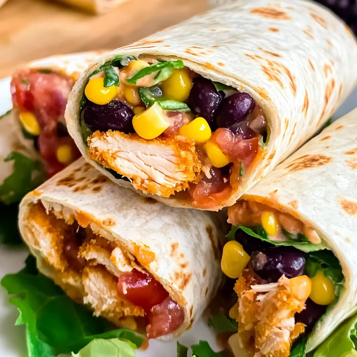 Southwest chicken wrap