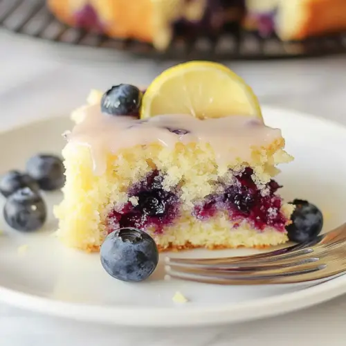 Lemon Blueberry Sheet Cake
