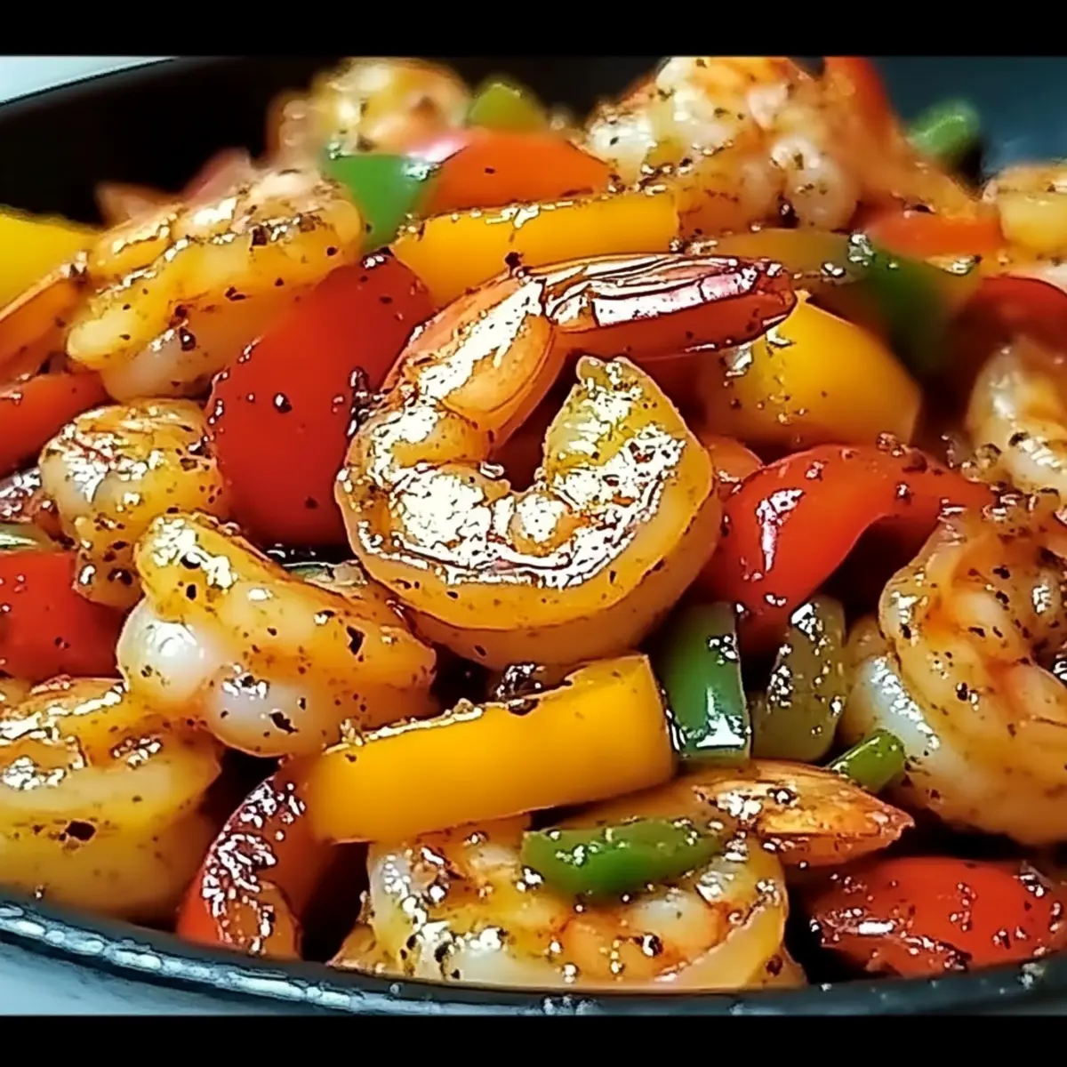 Shrimp and Pepper Stir-Fry
