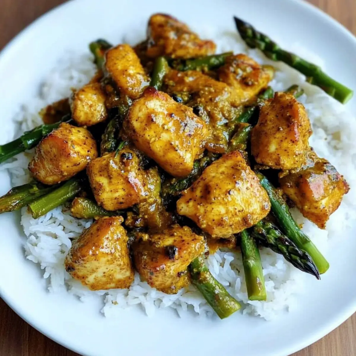 Turmeric Black Pepper Chicken with Asparagus