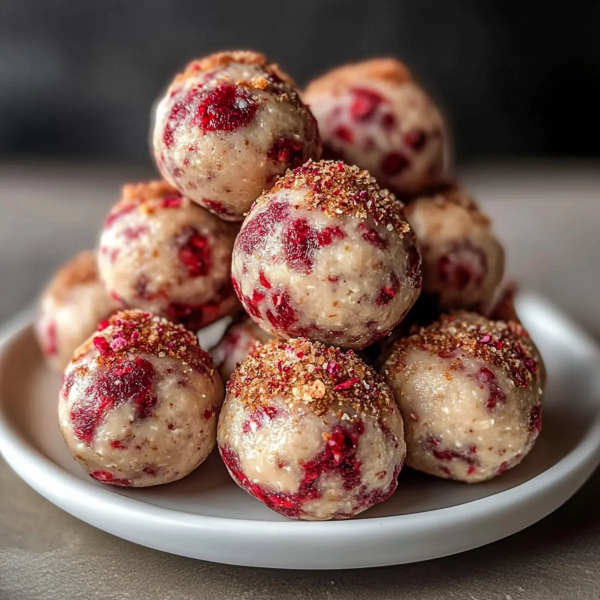 Strawberry Cheesecake Protein Balls