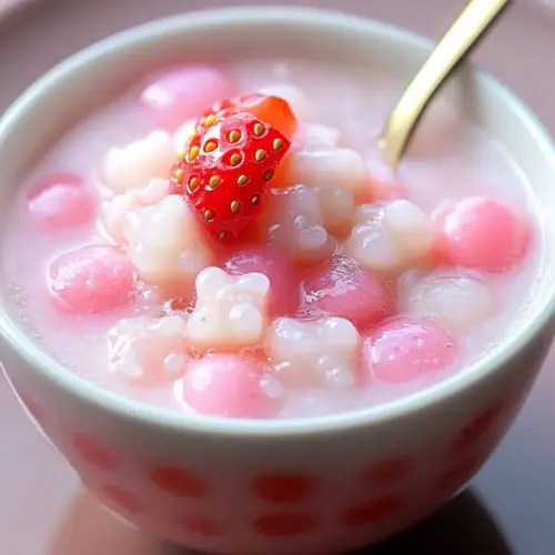 Strawberry Coconut Tapioca